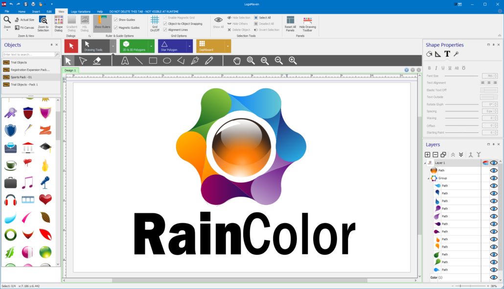 RainColor Logo Screenshot